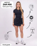 ENTERIZO VESTIDO ESSENTIALS CON MANGAS | LUSIAN REF.1169