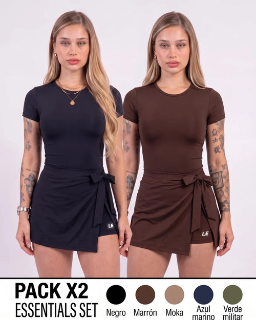 ENTERIZO VESTIDO ESSENTIALS CON MANGAS | LUSIAN REF.1169
