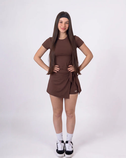 ENTERIZO VESTIDO ESSENTIALS CON MANGAS | LUSIAN REF.1169